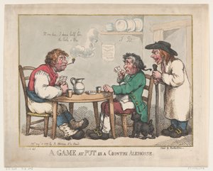 A Game at Put in a Country Alehouse, 10. august 1799., 10. august 1799. av Thomas Rowlandson