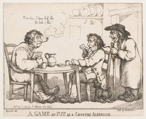A Game at Put in a Country Alehouse, 10. august 1810., 10. august 1810. av Thomas Rowlandson