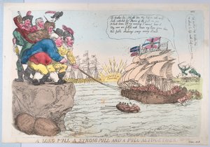 Et langt trekk Et sterkt trekk og et trekk totalt, 25. november 1813., 25. november 1813. av Thomas Rowlandson