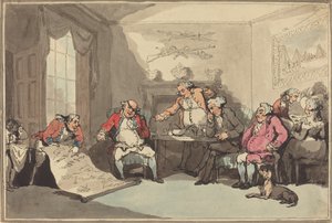 Et militsmøte, sannsynligvis 1799. av Thomas Rowlandson