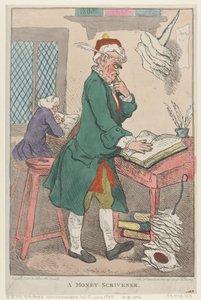 A Money Scrivener, 1. januar 1801., 1. januar 1801. av Thomas Rowlandson