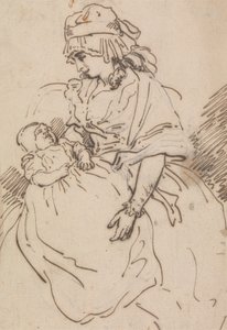 En mor og et barn av Thomas Rowlandson