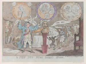 Et kikk inn i Friar Bacons studie, 3. mars 1784., 3. mars 1784. av Thomas Rowlandson