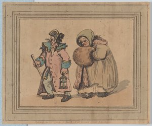 En retur fra et besøk, 3. april 1798., 3. april 1798. av Thomas Rowlandson
