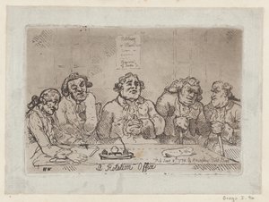 Et rotasjonskontor, [8. juni 1774] 1779 gjenutgivelse ., [8. juni 1774] 1779 gjenutstedelse. av Thomas Rowlandson