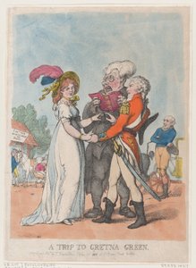 En tur til Gretna Green, 1803., 1803. av Thomas Rowlandson