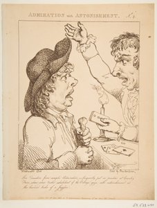 Beundring med forbauselse Le Brun Travested, eller Caricatures of the Passions, 21. januar 1800. av Thomas Rowlandson