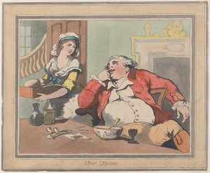 Etter middag, 22. oktober 1789., 22. oktober 1789. av Thomas Rowlandson