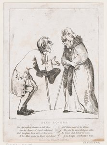 Aged Lovers, 2. januar 1797., 2. januar 1797. av Thomas Rowlandson