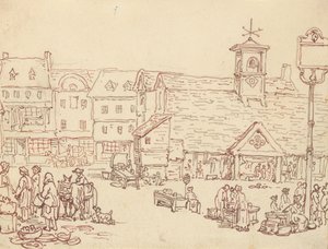 Tegning til albumet av Thomas Rowlandson