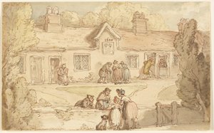 Alms House of Tottenham av Thomas Rowlandson