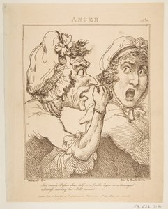Anger, 21. januar 1800. av Thomas Rowlandson