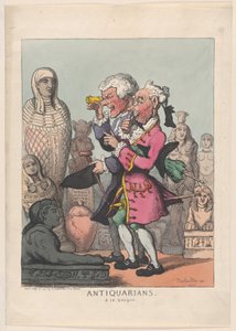 Antiquarians a la Greque, 14. juli 1805., 14. juli 1805. av Thomas Rowlandson