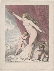 Ariadne forlatt av Thesevs, 1790-99., 1790-99. av Thomas Rowlandson