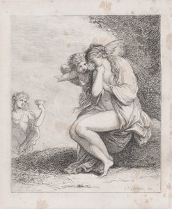 Ariadne på Naxos Approached by Bacchus, ca. 1790., ca. 1790. av Thomas Rowlandson