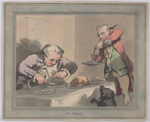 Ved middagen, 1790, 1790. av Thomas Rowlandson