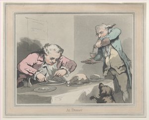 Ved middagen, 1790., 1790. av Thomas Rowlandson