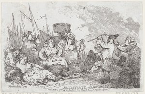 Billingsgate, 4. februar 1786., 4. februar 1786. av Thomas Rowlandson