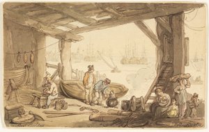 Båtbyggere av Thomas Rowlandson