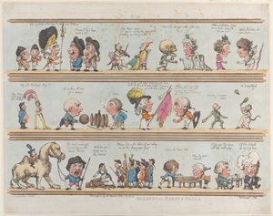 Borders for Rooms & Halls, Plate 10, 10. juli 1799., 10. juli 1799. av Thomas Rowlandson