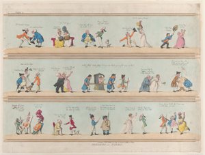 Borders for Rooms, Plate 2, 25. mars 1799., 25. mars 1799. av Thomas Rowlandson