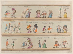 Border for Rooms, Plate 4, 1. april 1799., 1. april 1799. av Thomas Rowlandson