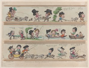 Kanter for rom og skjermer, plate 7, 10. mai 1799., 10. mai 1799. av Thomas Rowlandson