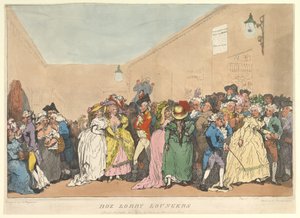 Box Lobby Loungers, 5. januar 1811. av Thomas Rowlandson