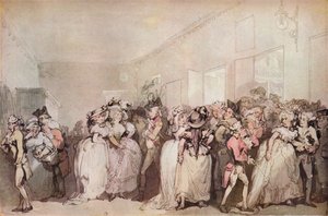 Box Lobby Loungers fra 1785, c1785 av Thomas Rowlandson