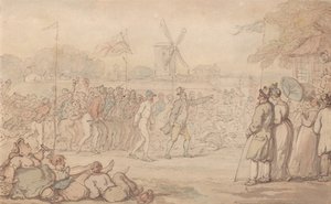 Kaptein Barclays rallykamp - avslutningen av Thomas Rowlandson