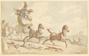 Kaptein Squander Bang Up to the Mark av Thomas Rowlandson