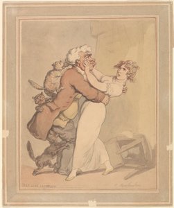 Katt som frieri av Thomas Rowlandson