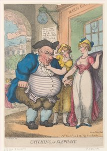 Å fange en elefant, 1. mars 1812., 1. mars 1812. av Thomas Rowlandson