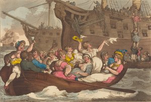 Storfe ikke forsikret, utgitt 1809. av Thomas Rowlandson