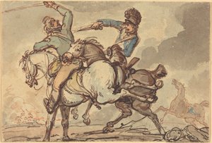 Kavaleriets trefning av Thomas Rowlandson