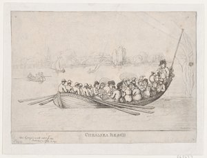 Chelsea Reach, 1799., 1799. av Thomas Rowlandson