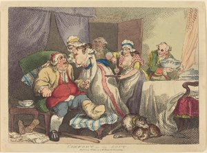 Komfort i gikten av Thomas Rowlandson