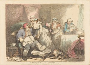 Komfort i gikten av Thomas Rowlandson