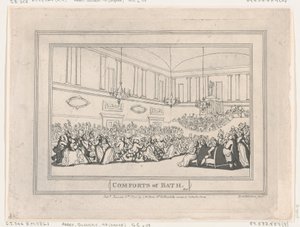 Comforts of Bath, Plate 10, 6. januar 1798., 6. januar 1798. av Thomas Rowlandson