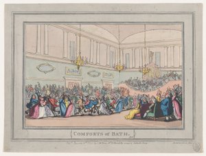 Comforts of Bath, Plate 10, 6. januar 1798., 6. januar 1798. av Thomas Rowlandson