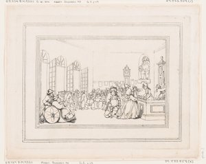 Comforts of Bath, plate 3, 6. januar 1798., 6. januar 1798. av Thomas Rowlandson