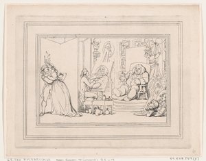 Comforts of Bath, Plate 6, 6. januar 1798., 6. januar 1798. av Thomas Rowlandson