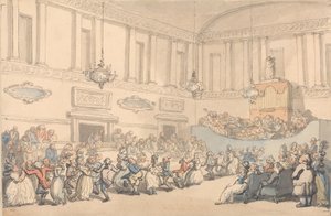 Baths bekvemmeligheter: Ballen av Thomas Rowlandson