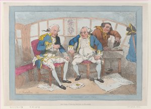 Commanders Engaged at Sea, [1785], gjenutgitt 1. juli 1802., [1785], gjenutgitt 1. juli 1802. av Thomas Rowlandson