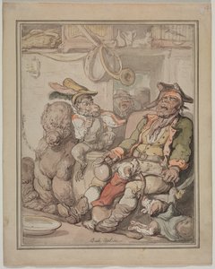 Komparativ anatomistudie av Thomas Rowlandson