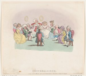 Samtale, 20. mars 1803., 20. mars 1803. av Thomas Rowlandson
