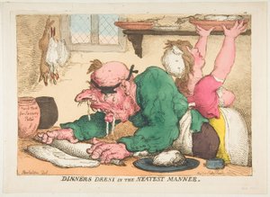Middager kledde seg på den ryddigeste måten, oktober 1811. av Thomas Rowlandson