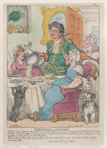 Veibeskrivelse til Footmen, 10. november 1807., 10. november 1807. av Thomas Rowlandson