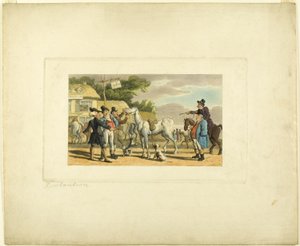 Doctor Syntax Selger Grizzle, fra The Tour of Doctor Syntax av Thomas Rowlandson