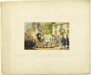 Doctor Syntax Ta besittelse av sitt liv, fra The Tour of Doctor Syntax av Thomas Rowlandson